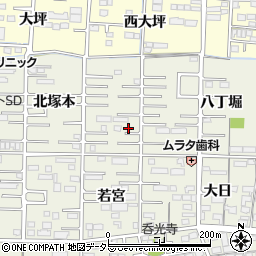 愛知県一宮市今伊勢町馬寄北塚本54周辺の地図