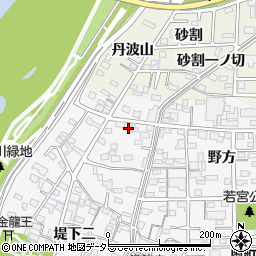 愛知県一宮市奥町堤下一520周辺の地図