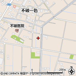 岐阜県羽島市正木町（不破一色）周辺の地図