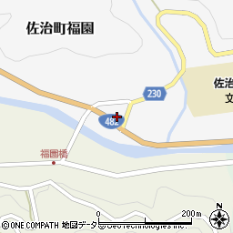 鳥取県鳥取市佐治町福園170周辺の地図