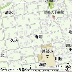 愛知県一宮市瀬部寺浦41周辺の地図