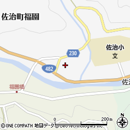 鳥取県鳥取市佐治町福園167周辺の地図