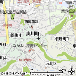 岐阜県多治見市奥川町41周辺の地図