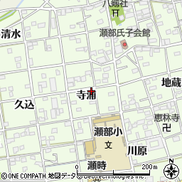 愛知県一宮市瀬部寺浦43-4周辺の地図