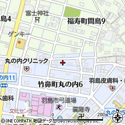 岐阜県羽島市竹鼻町丸の内6丁目59周辺の地図