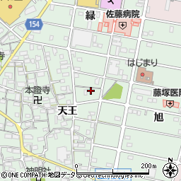 愛知県江南市上奈良町天王215周辺の地図