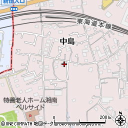 神奈川県茅ヶ崎市中島848周辺の地図