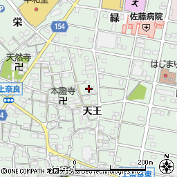 愛知県江南市上奈良町天王82周辺の地図
