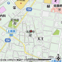 愛知県江南市上奈良町天王52周辺の地図