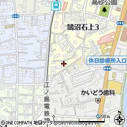 神奈川県藤沢市鵠沼石上3丁目4-9周辺の地図