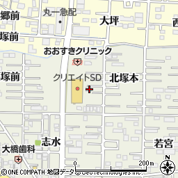 愛知県一宮市今伊勢町馬寄北塚本14周辺の地図