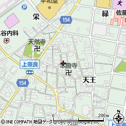 愛知県江南市上奈良町天王40周辺の地図