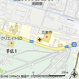 東日本三菱鎌倉手広店周辺の地図