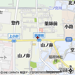 愛知県犬山市惣作72周辺の地図