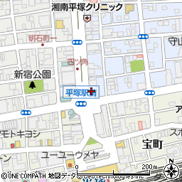 神奈川県平塚市宮の前1-36周辺の地図