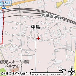 神奈川県茅ヶ崎市中島839周辺の地図