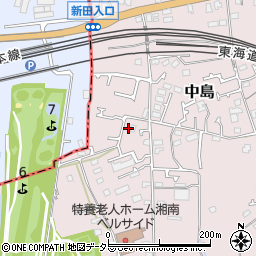 神奈川県茅ヶ崎市中島800周辺の地図