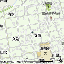 愛知県一宮市瀬部寺浦21周辺の地図