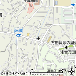神奈川県平塚市出縄168-4周辺の地図