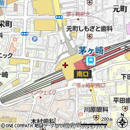 茅ヶ崎ラスカ３階　ブルーブルーエ周辺の地図
