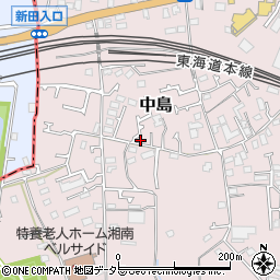 神奈川県茅ヶ崎市中島849-6周辺の地図