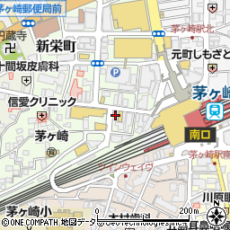 ＧＡ王茅ヶ崎店周辺の地図
