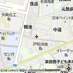 愛知県犬山市中道98-2周辺の地図