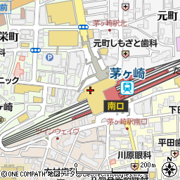 茅ヶ崎市観光案内所周辺の地図