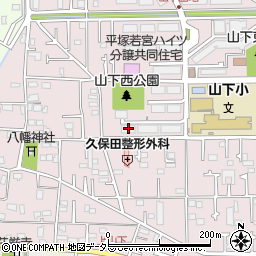 県公社平塚若宮ハイツ１４号棟周辺の地図