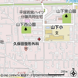 県公社平塚若宮ハイツ１２号棟周辺の地図