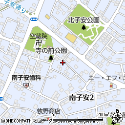 寺の前公園周辺の地図