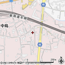神奈川県茅ヶ崎市中島1155周辺の地図