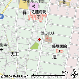 愛知県江南市上奈良町天王257周辺の地図