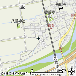 滋賀県米原市飯519周辺の地図