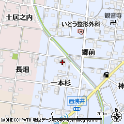 愛知県一宮市浅井町西浅井周辺の地図