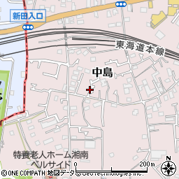 神奈川県茅ヶ崎市中島859-4周辺の地図