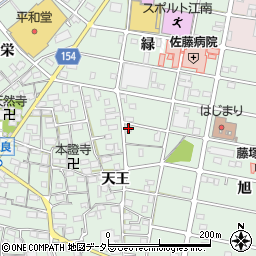 愛知県江南市上奈良町天王203周辺の地図