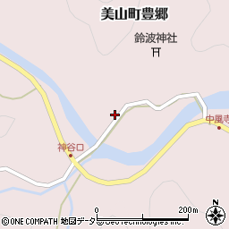 京都府南丹市美山町豊郷出合周辺の地図