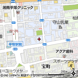 神奈川県平塚市宮の前8-13周辺の地図