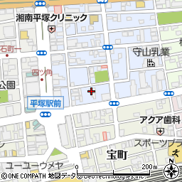 神奈川県平塚市宮の前8-10周辺の地図