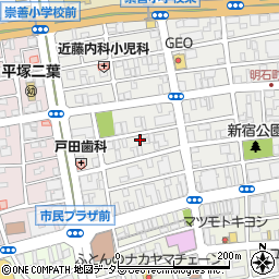 三河屋染物店周辺の地図