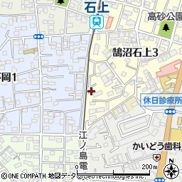神奈川県藤沢市鵠沼石上3丁目4-1周辺の地図
