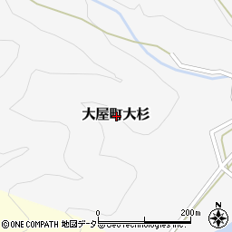 兵庫県養父市大屋町大杉周辺の地図