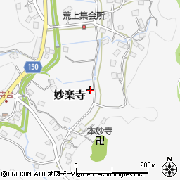 千葉県長生郡睦沢町妙楽寺周辺の地図