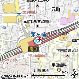 神奈川県茅ヶ崎市周辺の地図