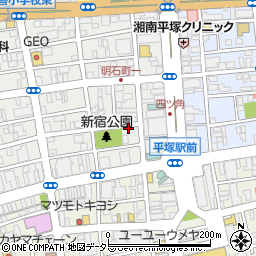 リパーク平塚明石町駐車場周辺の地図