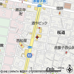 イエローハット江南店周辺の地図