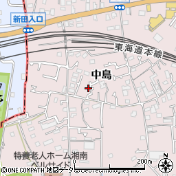 神奈川県茅ヶ崎市中島859-5周辺の地図