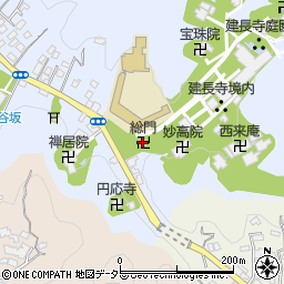 総門周辺の地図