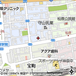 リハビリデイサービスnagomi平塚店周辺の地図